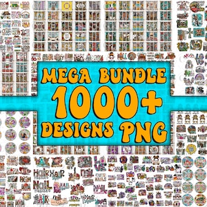 1000+ Designs Mega Bundle Sublimation Design, Bundle Design Png, Mega Bundle Png, PNG File, Western Design, Fall Bundle,Christmas Bundle PNG
