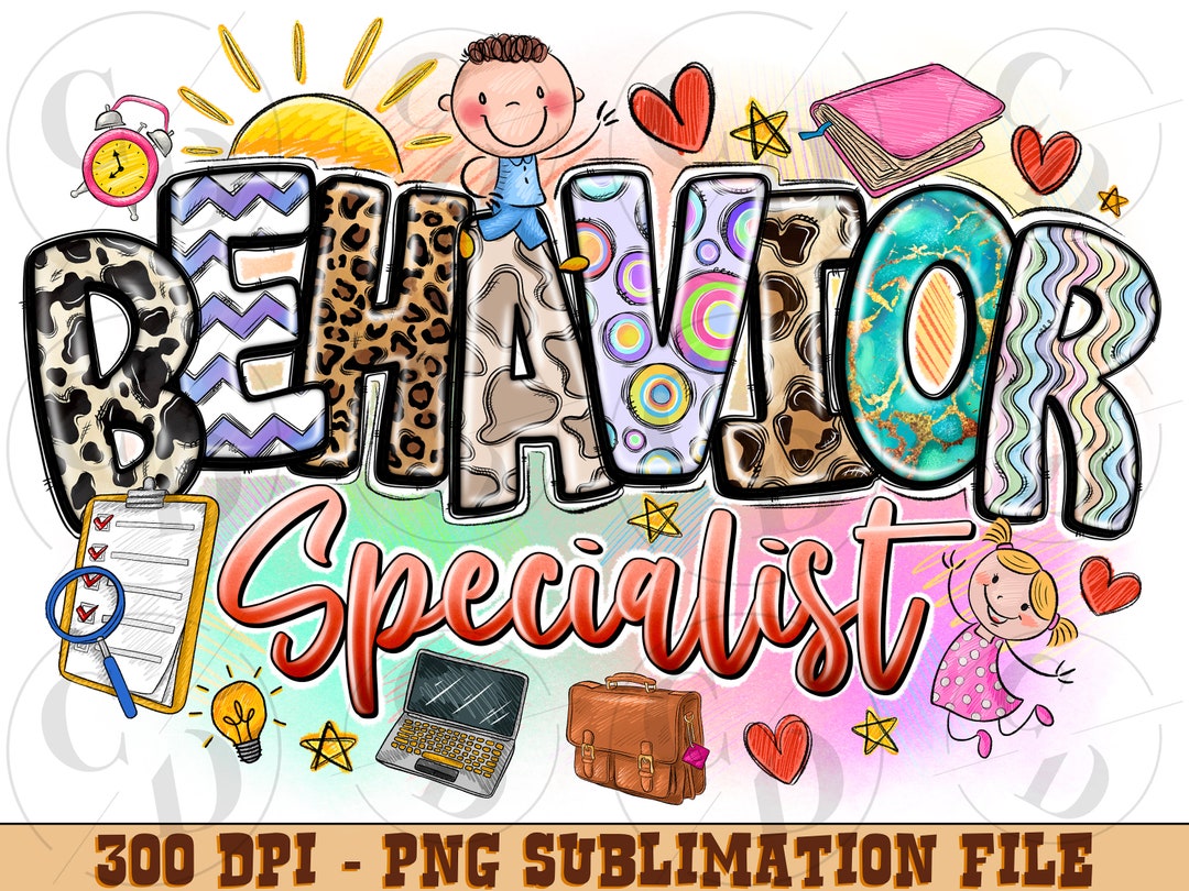 Behavior Specialist Sublimation PNG Design Behavior Therapist behavior-specialist-sublimation-png-design-behavior-therapist