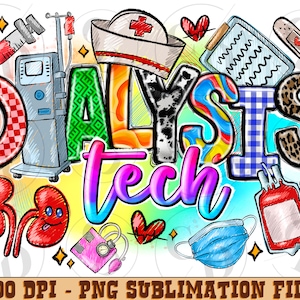 Dialysis Tech png sublimation design download, western Dialysis png, Dialysis Techinician png, sublimate designs download