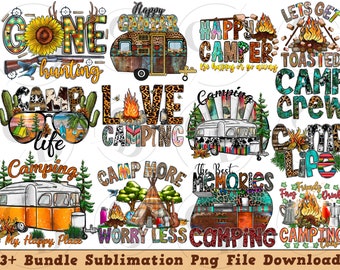 Camping Bundle Png, Peace love Camping Png, Camp Life, Camping Life, Camping Is My Happy Place png, Sublimation Designs, Digital Download