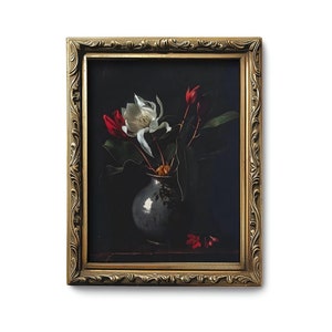 Dark Floral Still Life Print: Australian Native Flowers (Digital Download)