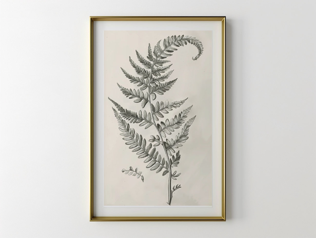 Farn zeichnung - Etsy.de