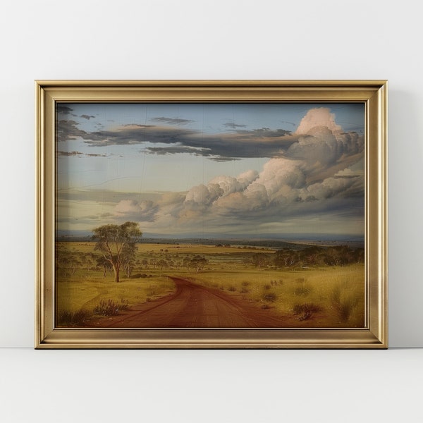 Vintage Australian Outback  Landscape | Digital Download | Australian Print