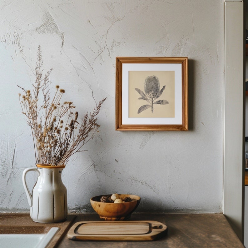 Marca Generica Tee & Kaffee Vintage Poster 30x40cm - Botanische Küchen Wanddekoration 2 Stück