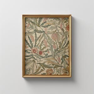 Vintage Banksia-kunstprint: Australisch botanisch patroon (digitale download)