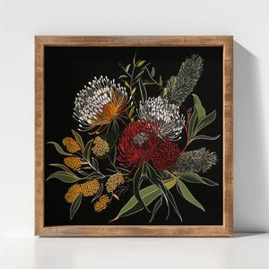Vintage Australian Native Flowers Print: Botanical Wall Art (Digital Download)