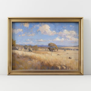 Vintage Australian Outback Landscape Print (Digital Download)