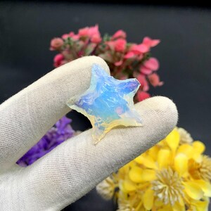 AAA Quality Opalite Cabochon, Opalite Star Pendant Making, Opalite Semi Precious Gemstone, Opalite Unique Pieces, Designer Opalite Stones,