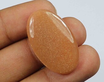 Top Grade Quality Sunstone Gemstone! Oval Shape Sunstone Cabochon, Handmade Gemstone, Smooth Polished Stone, gift For Her