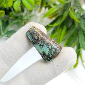 Cabochon Azurite Gemstone: Natural Mix Color Loose Stone, 28 Carats