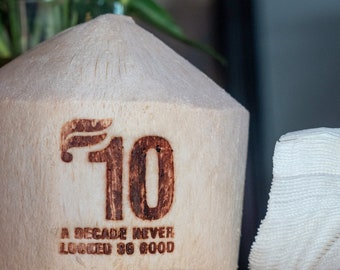 Custom Coconut Branding Iron, Custom Coconut Stamp, Branded Wedding Logo Coconuts, Food Branding Iron, Personalized Stamps For Coconut