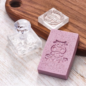 Custom Soap Stamp Personalized Soap Stamp For Homemade Soap DIY Soap Making Kit Brass Soap Stamp To Imprint Personalized Soap Signature Stamp Custom Logo Soap Stamp Soap Gift For DIY Lovers