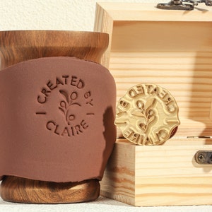 Benutzerdefinierte Keramik Stempel, Keramik Stempel, Ton Stempel, Messingform für Ton, Keramik Unterschrift Stempel, Tonstempel für Keramik, Geschenk für sie