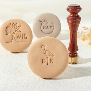 Timbro personalizzato per ceramica, timbro in argilla con firma, timbro per ceramica, timbro per ceramica per argilla, timbri con lettere personalizzate per argilla, regali per ceramisti