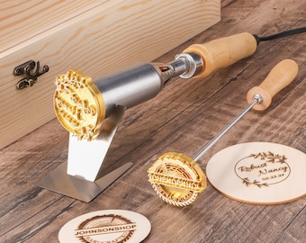 Custom wood burning stamp for woodworking , wedding wood stamp , Custom branding iron for wood, Electric wood stamp custom ,  Brand iron