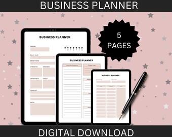 Business planner,  Business plan, Small business owner, Business Template, Order Tracker, Business planning,  Small business