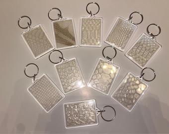 Sleutelhanger pythonhuidschuur van ethische oorsprong – cadeau reptielenliefhebber