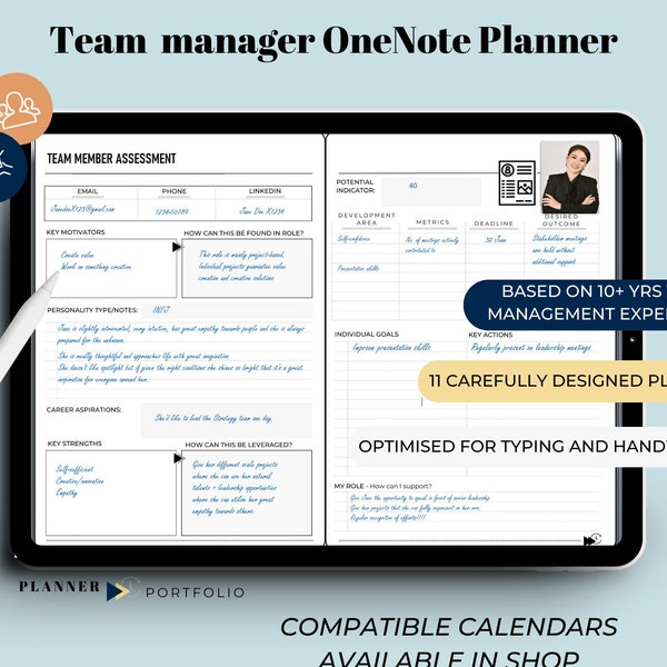 Ultimate Onenote Planner for Business, Corporate Planner for Team ...