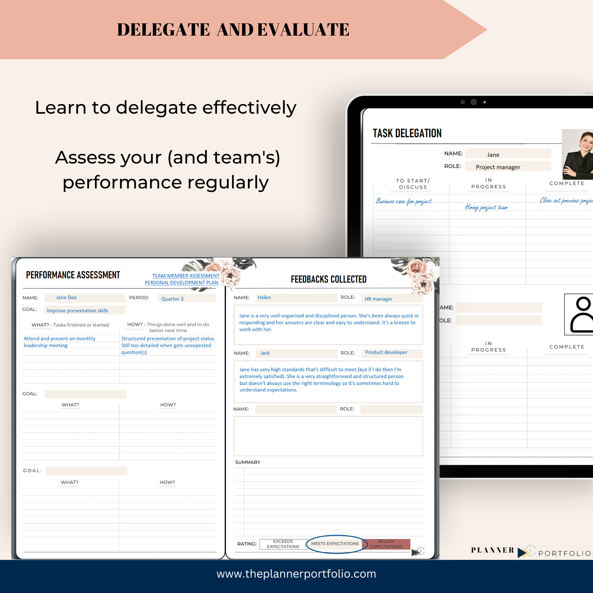 Onenote Design Team Onenote Template, Corporate Planner for Team Manager, Pink Planner for ...