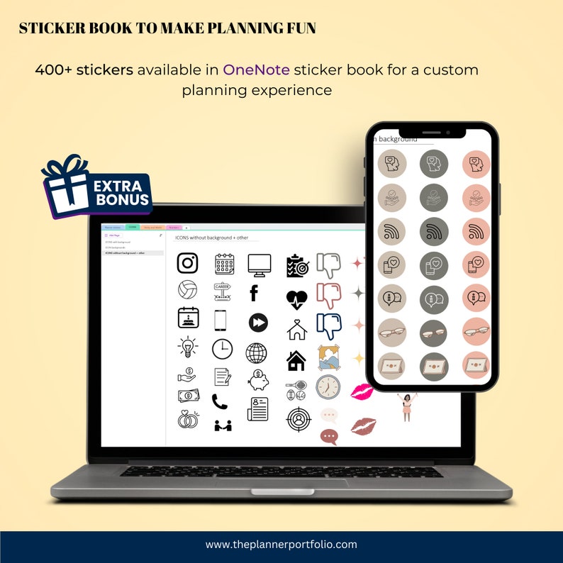 Digital planner stickers pre-cropped
