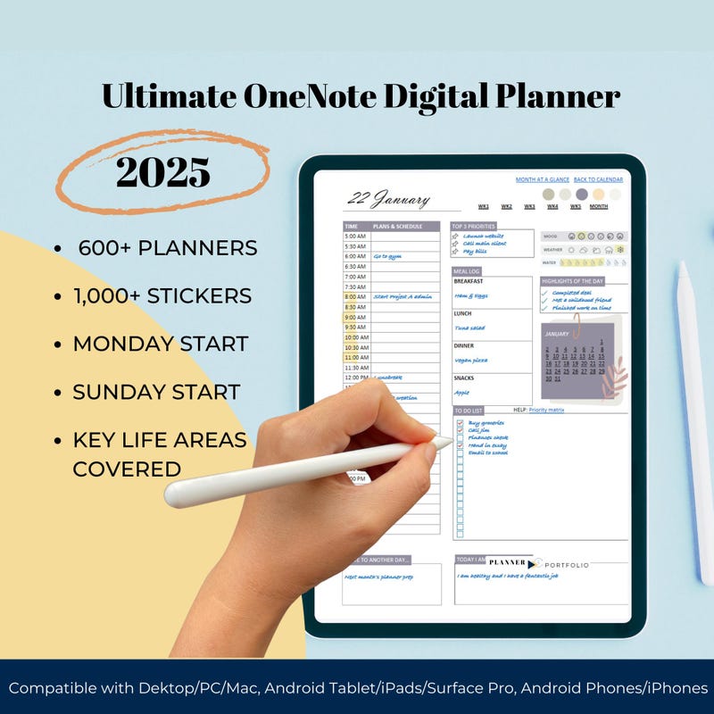 Onenote Templates for Personal - Etsy