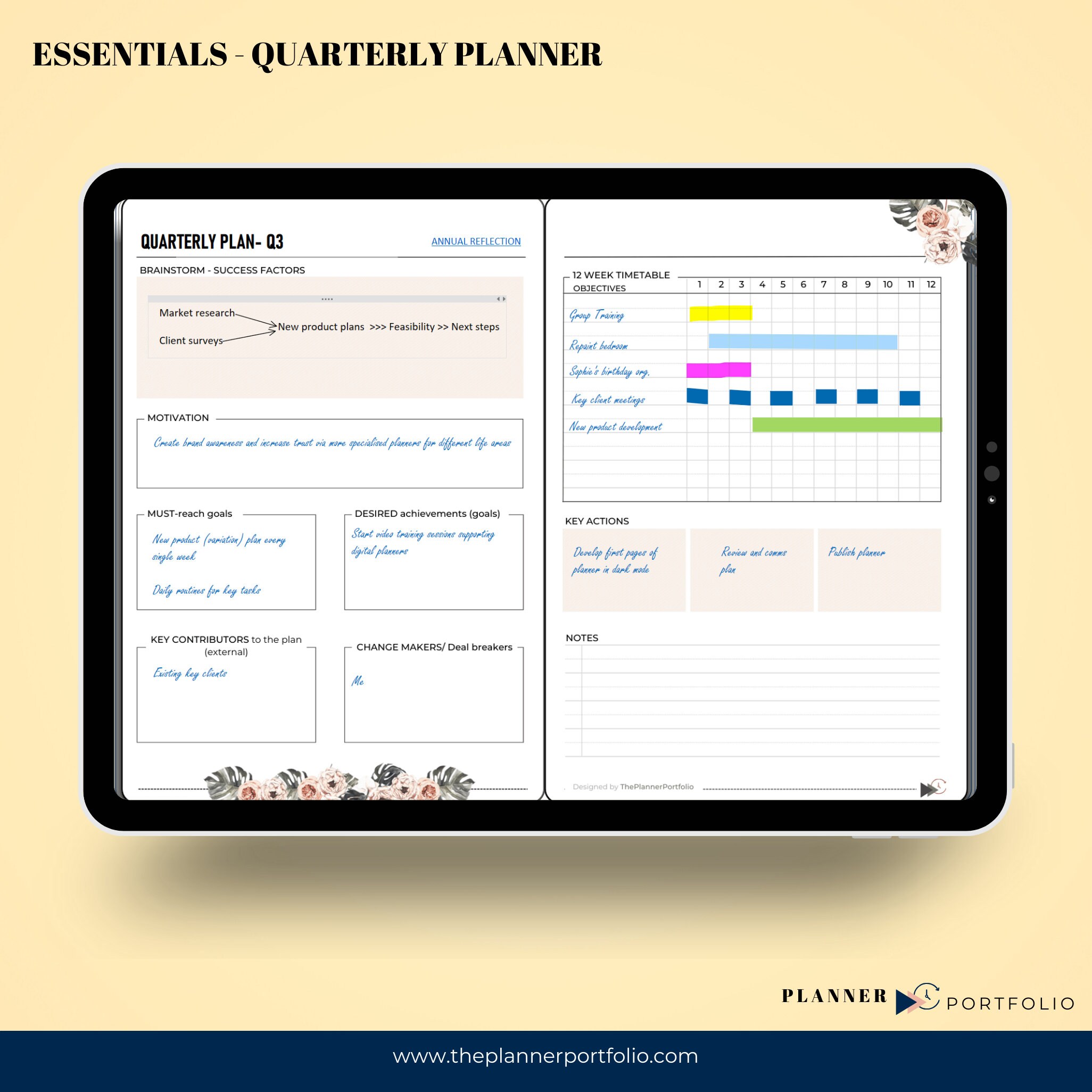 Onenote Digital Planner, 2025 Onenote Templates, Pink Daily Planner ...
