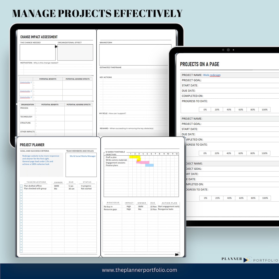 Onenote Template for Business I Hyperlinked Minimalist Onenote - Etsy