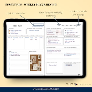 Minimalist Onenote Planner 2025 Onenote Templates. Fully Hyperlinked ...