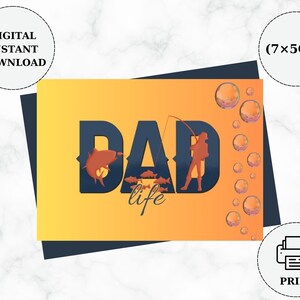 Father's Day Printable Card Instant Download PDF - Etsy
