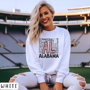 Cute Alabama Sweatshirt for Mom Alabama Lover Gift Tuscaloosa Alabama Tee for Football Lover Sweater Fall Sweater for Her Gameday Shirt