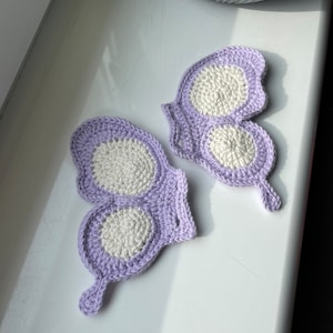 Fairy Shoe Wings 3in1 PDF Crochet Pattern Basic, Butterfly and Sunflower versions Fairycore Cottagecore Accessory for Shoes zdjęcie 3