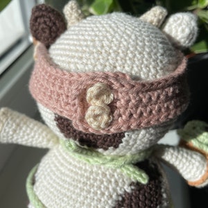 Eiskuh PDF Häkel-Amigurumi-Muster Einfaches Plüschtier mit abnehmbarem Zubehör Stofftier-Tutorial Bild 7