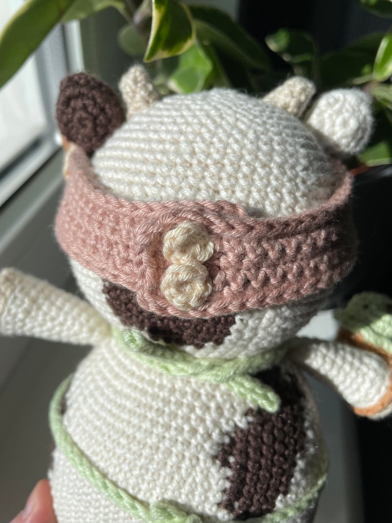 Eiskuh PDF Häkel-Amigurumi-Muster Einfaches Plüschtier mit abnehmbarem Zubehör Stofftier-Tutorial Bild 7