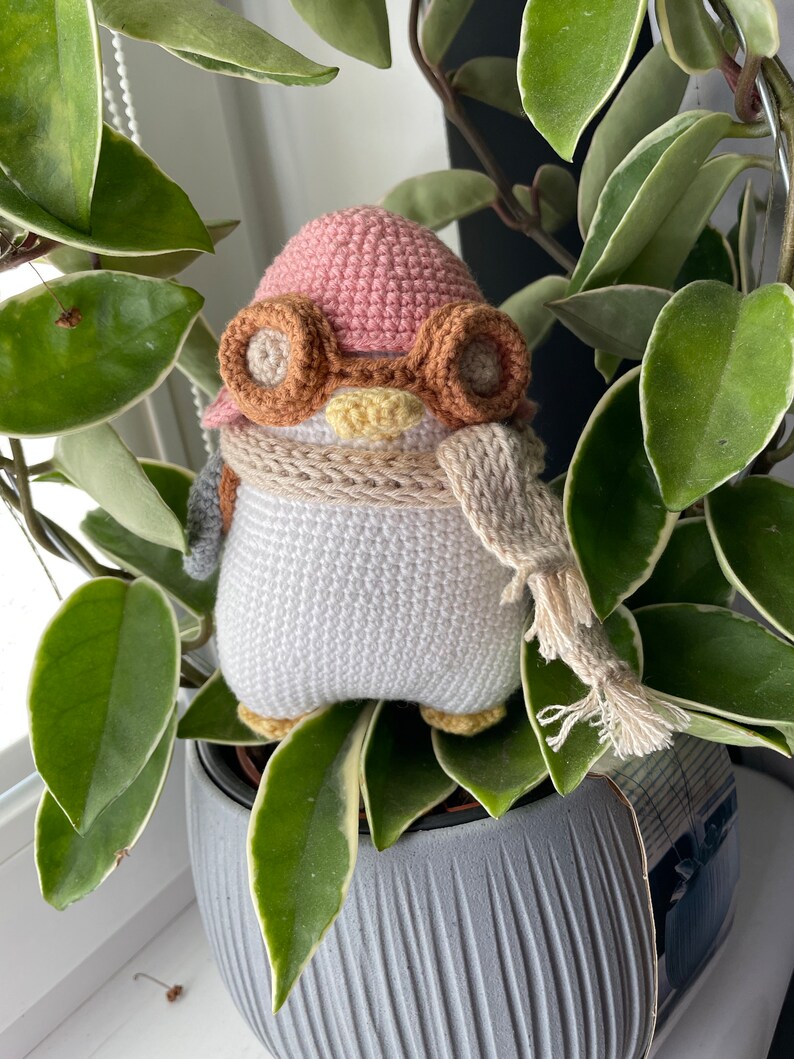 Witch Owl, Pilot Seagull, Cherry Chick | 3in1 PDF Crochet Amigurumi Pattern Bundle | Bird Plushies with Removable Accessories image 6