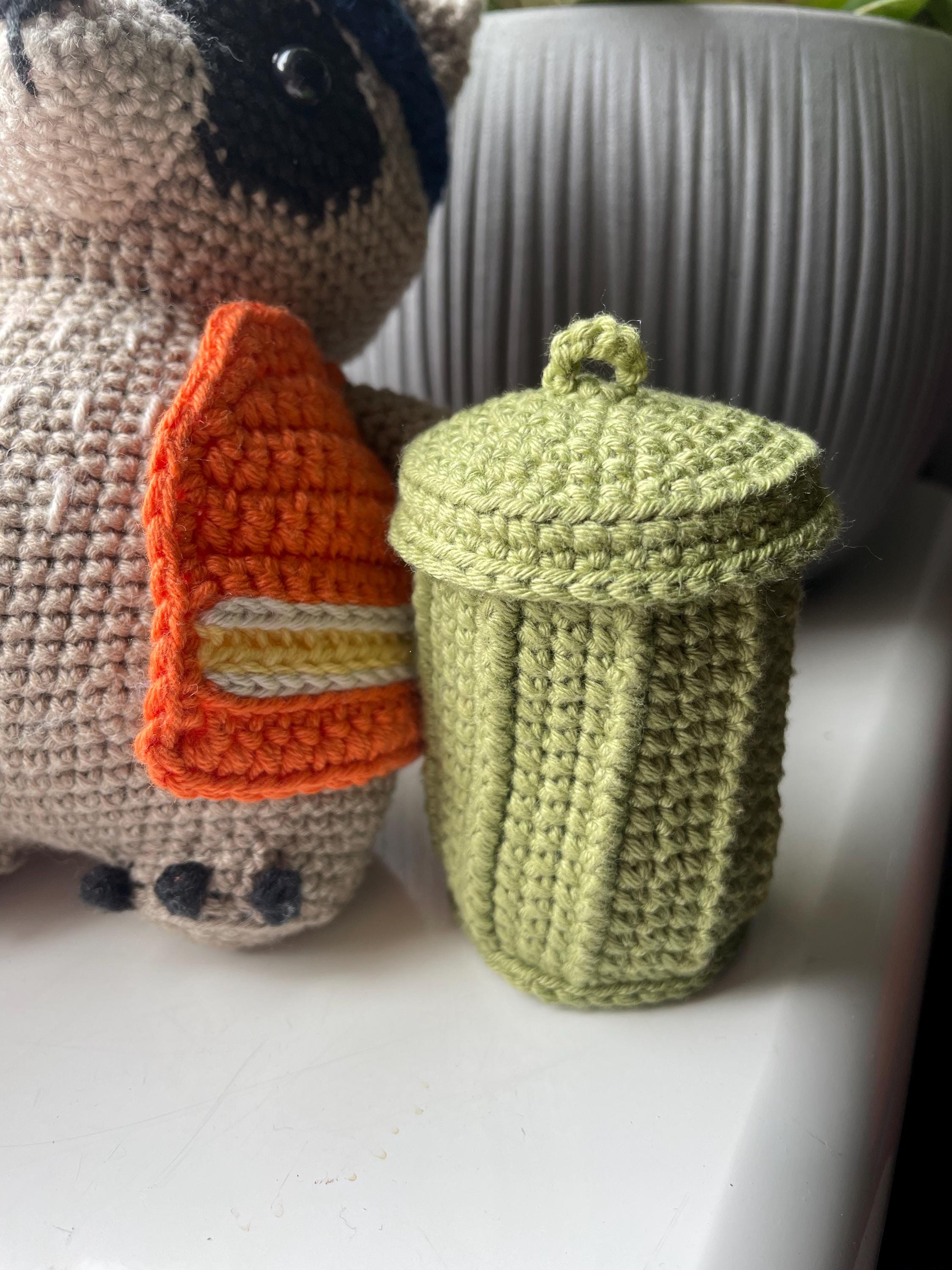 Sanitation Worker Raccoon | PDF Crochet Amigurumi Pattern | DIY