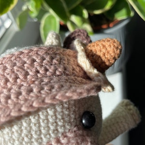 Eiskuh PDF Häkel-Amigurumi-Muster Einfaches Plüschtier mit abnehmbarem Zubehör Stofftier-Tutorial Bild 9