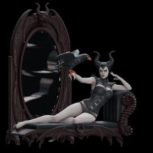 Melefica Resin Figure | Handpainted or Unpainted | 12K Detail Model Kit | Custom Painted | DIY Statue | Handmade Collectible