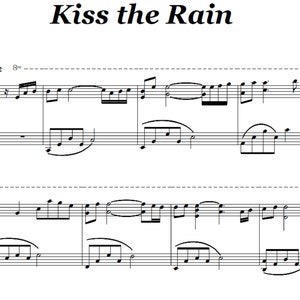 Yiruma Kiss The Rain Piano