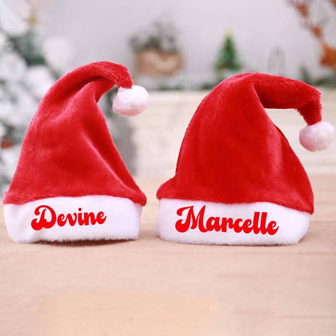 Personalized Christmas Hats Decorcustom Christmas Etsy UK