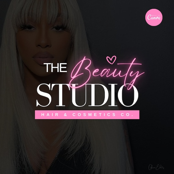 Logo Design, Canva Logo Template, DIY Logo Design, DIY Beauty Logo, Cosmetics Logo, Small Business Logo, Nails Logo, MUA Logo Template