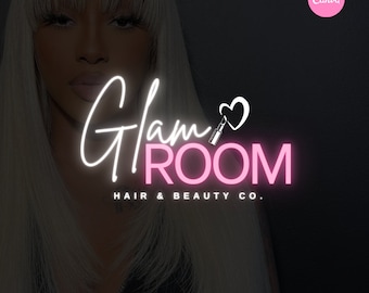 Beauty Business Logo Design: DIY Canva Template (1080x1080px)