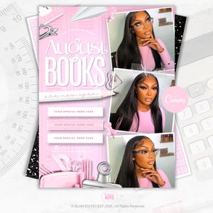 August Booking Flyer: Back To School Beauty Appointments - Canva Template (Digital Download)