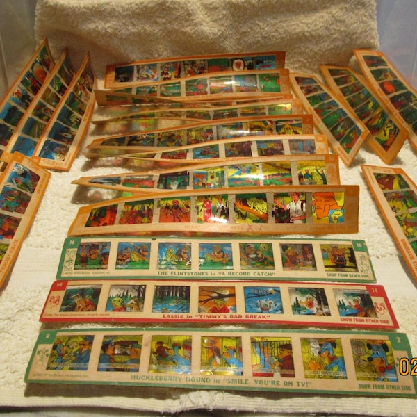 19 Vintage Kenner Color Slides for Magic Lantern-Give A Show Projector