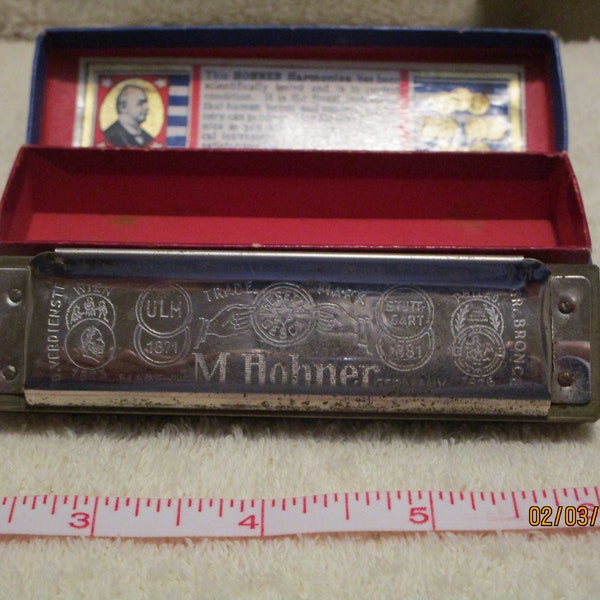 Marine Band Harmonica No. 1896 in original box Made in Germany