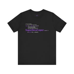 SuperDeveloper™ C# Developer Shirt | .NET Software Engineer T-Shirt | AI Programmer Gift | Clean Code Tee | ModernDeveloper Classic