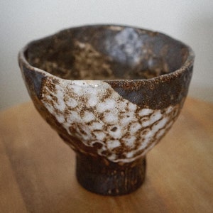 Ceramic Bowl | Contemporary Japanese style cup | Wabi sabi chawan