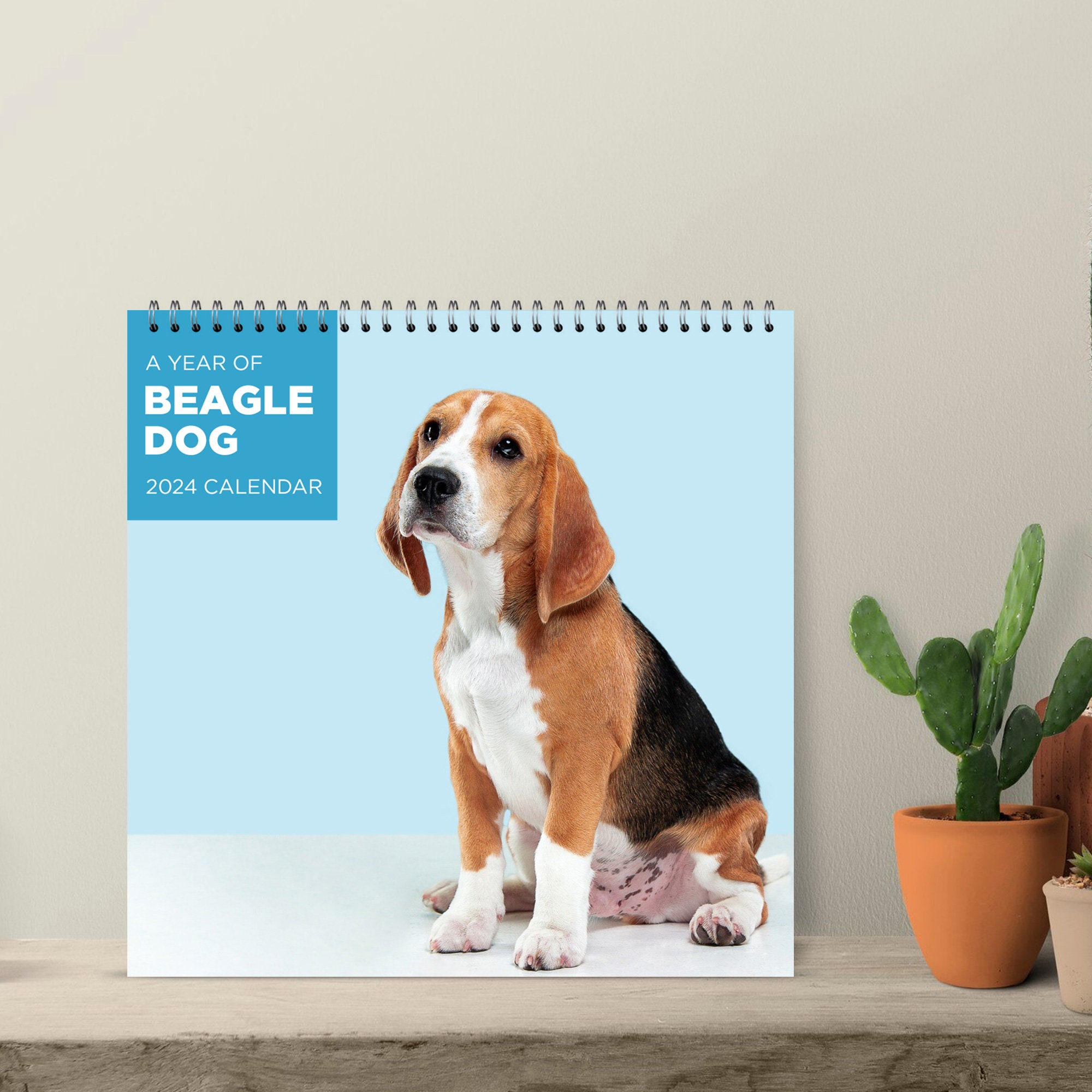 Beagle Calendar 2024 Beagle Dog Love Calendar 2024 Wall Etsy