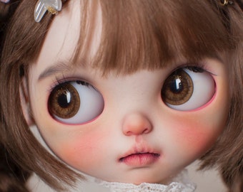 OOAK Custom Fullset Blythe Doll, RBL, Authentic Blythe, OB22, Mohair Wig, Cute Blythe Doll, Handmade Blythe Doll