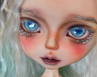 Aangepaste Fullset Blythe pop, OB22/24/26, Mohair pruik, schattige Blythe pop, handgemaakte Blythe pop