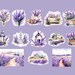 Lavender Garden Clipart Printable Scrapbook Paper Planner Clipart ...
